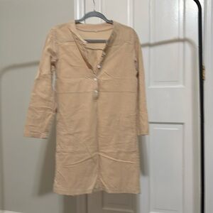 Linen tunic with pockets